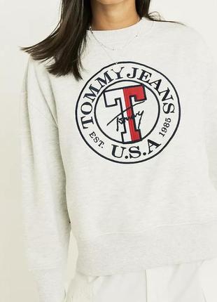 174213517 Tommy jeans grey logo sweatshirt s 900 tommy jeans tjw classic philosotees