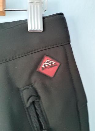 Гірськолижні спортивні штани чорні на флісі stubai 19