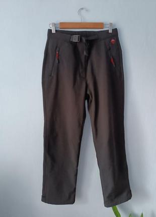 Гірськолижні спортивні штани чорні на флісі stubai 19