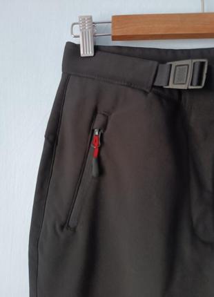 Гірськолижні спортивні штани чорні на флісі stubai 19