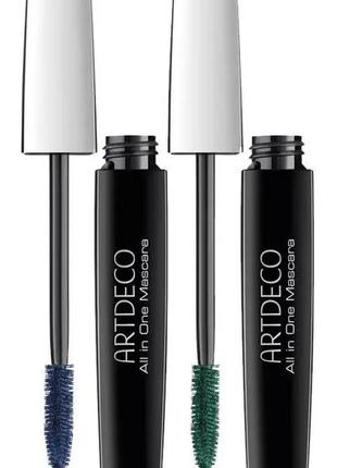 Тушь для ресниц artdeco all in one mascara 05 - blue (голубой)4 фото