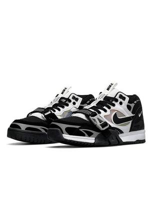 💎мужские кроссовки nike air trainer 1 sp white white / демисезонные / весенние, летние, осенние / текстиль, кожа, замша /