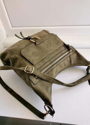 Красивая женская сумка из нубука tu