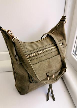 Красивая женская сумка из нубука tu