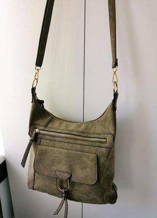 Красивая женская сумка из нубука tu