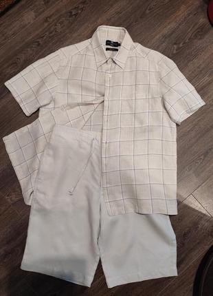 Костюм 100% льон marks spencer