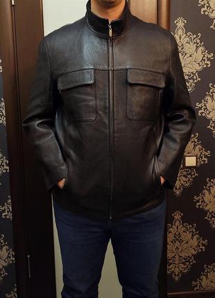 52-54 xxl-xxxl кожанная натуральная кожа кожаная куртка батал великого розміру натуральна шкіряна куртка справжня куртки кожи