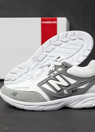 Мужские белые кроссовки из натуральной кожи премиум качества