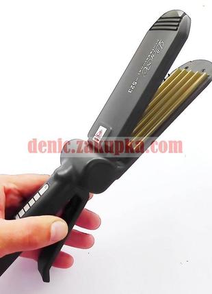 Праска-гофре для волосся професійна "деніс professional" — 523 гарантія — 1 рік