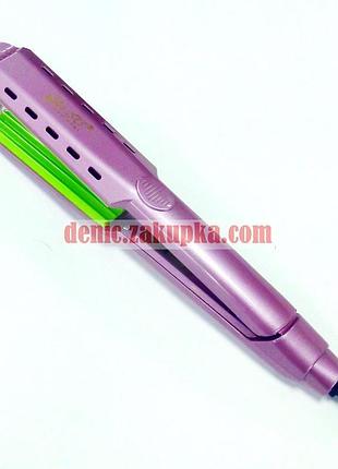 Професійна праска щипці гофре для волосся рожевий "деніс professional" 8316p без гарантії5 фото