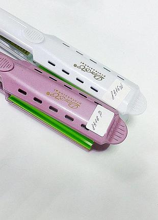 Професійна праска щипці гофре для волосся рожевий "деніс professional" 8316p без гарантії3 фото