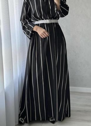 Платье макси в полоску #платье shein