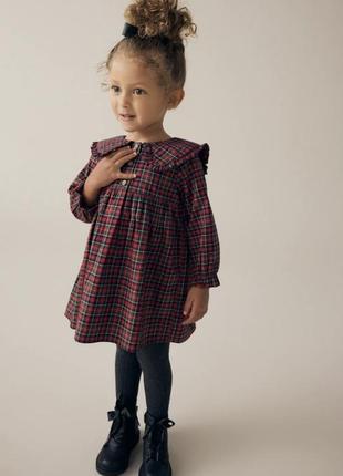 Святкова нарядна сукня в клітинку на дівчинку