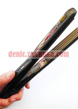 Праска-гофре для волосся професійна "деніс professional" — 212/4 гарантія — 1 рік