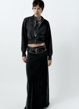 Довга варена спідниця zara m/l