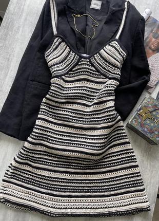 Нереально красивое вязаное платье от zara