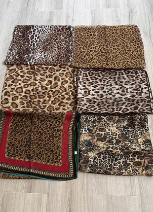 Шарф леопардовий принт