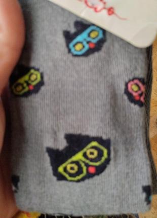 Колготы детские серые 116-122р котики