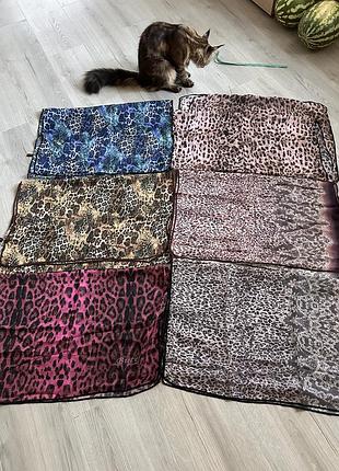 Шарф леопардовий принт