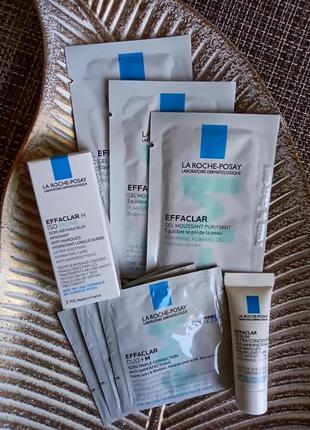 🩵la roche - posay набір пробників для догляду за жирною шкірою, схильною до недосконалостей