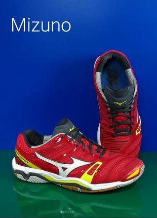 Кросівки mizuno wave stealth 4 indoor shoes badminton handball squash red nwt оригінал