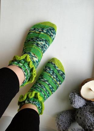 Женские носки с рюшами