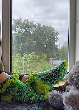 Женские носки с рюшами