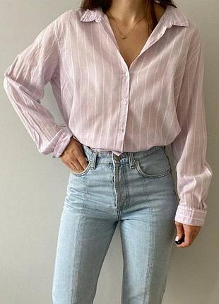 Стильна сорочка в смужку, красива сорочка в полоску, трендова сорочка, красива сорочка,