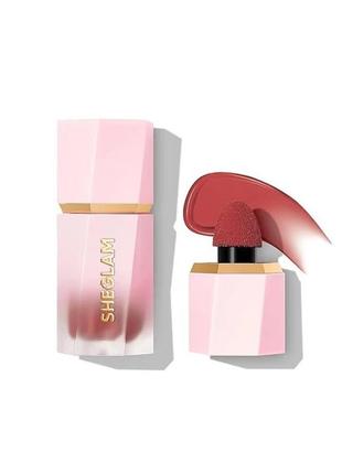 Кремовые матовые румяна sheglam color bloom liquid blush swipe right