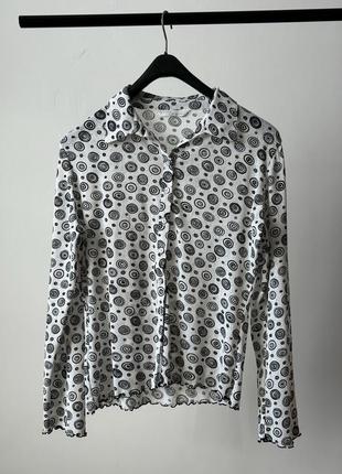 Рубашка винтаж ретро y2k ожог непал хиппи