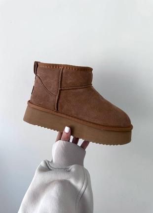 Уги угі угги ugg ultra mini platform ginger suede