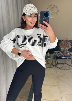 Спортивный костюм женский черный / белый осенний весенний летний