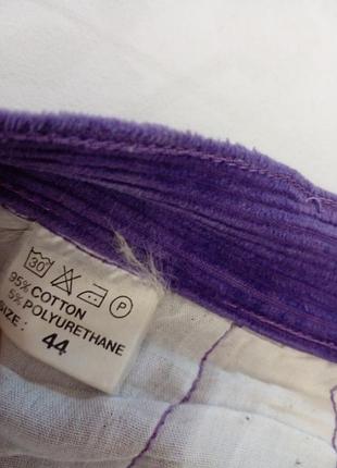 Винтажные укороченные вельветовые брюки