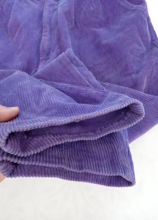 Винтажные укороченные вельветовые брюки