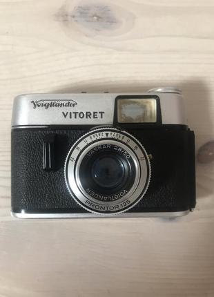 Старинная пленочная фотокамера voigtlander vitoret 35мм германия фотоаппарат4 фото