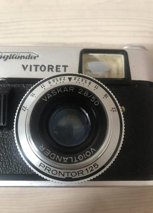 Старинная пленочная фотокамера voigtlander vitoret 35мм германия фотоаппарат5 фото