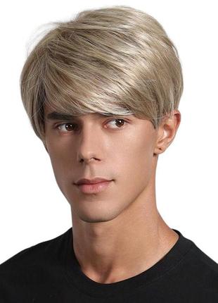 Парик мужской короткий блонд, термоволокно dc1002-5 m4 фото