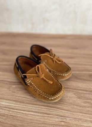 Замшевые мокасины для мальчика