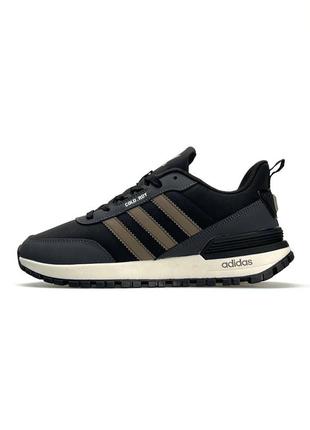 Мужские кроссовки adidas high originals run 60s 3.0 black grey