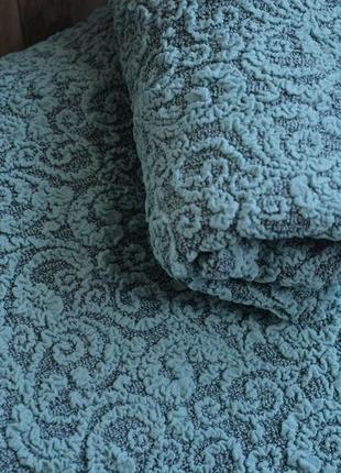 Чехлы для диванов и кресел натяжные жаккардовые без оборки, чехол для дивана и кресла...