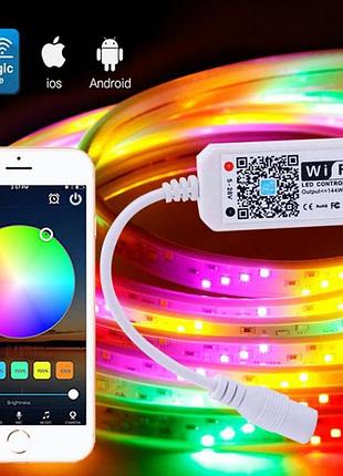 Smd 5050 лента / led лента 5050 rgb / комплект гибкая светодиодная лента / светодиодная лента rgb wk-615 led5 фото