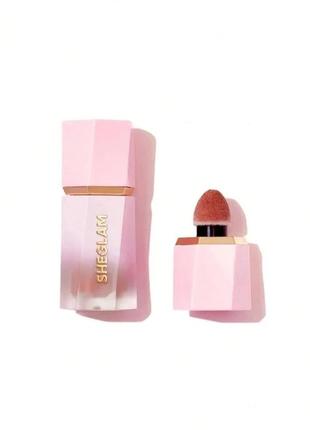 Кремові матові рум'яна sheglam color bloom liquid blush risky business