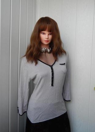 Чудовий лонгслів з люрексом (срібна нитка)