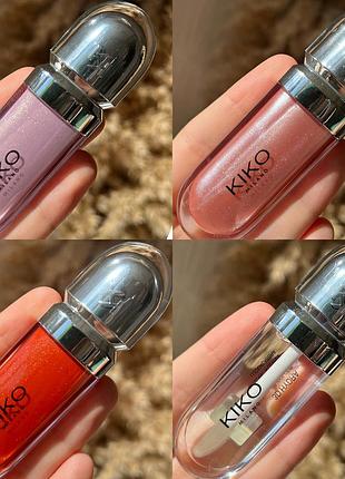 Блеск 3d hydra lipgloss 27, 31, 34, 01 от kiko milano