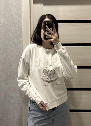 Женский свитшот stradivarius с длинным рукавом кофта теплая на осень