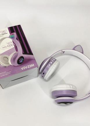 Беспроводные наушники светящиеся cat Cap vzv 23m, блютуз наушники с ушками, детские ak-912 аудио наушники3 фото