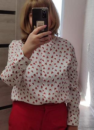 Сорочка в ❤️ zara нова колекція розмір  l, xl