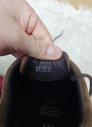 Кожаные кроссовки geox 42 размер8 фото