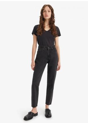 Шикарные фирменные плотные базовые джинсы mom levi's премиум качества