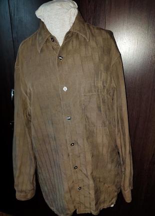 Рубашка marks   and spencer из натурального шелка.